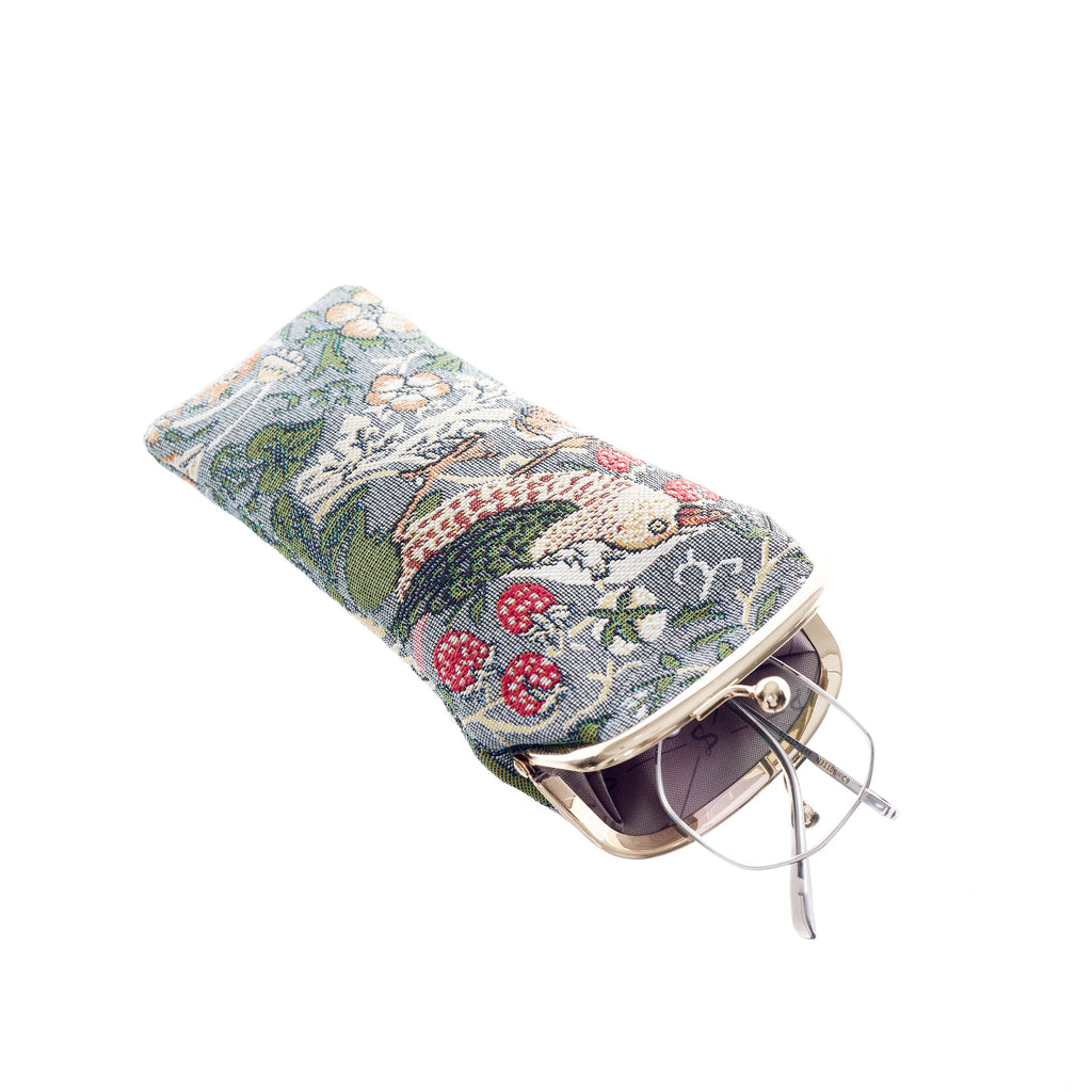 V&A Licensed Strawberry Thief Grey - Glasses Pouch